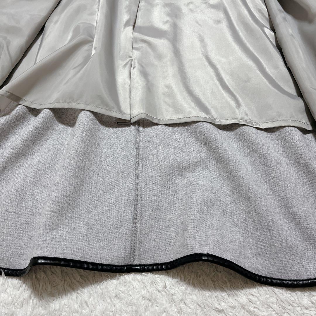 タグ付き新品✨anysis パイピングポンチョコート　ウール　グレー　M