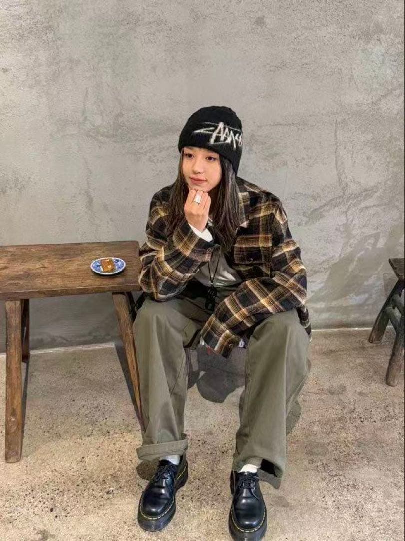 STUSSY ステューシー ニット帽 ビーニー ブラック 未使用