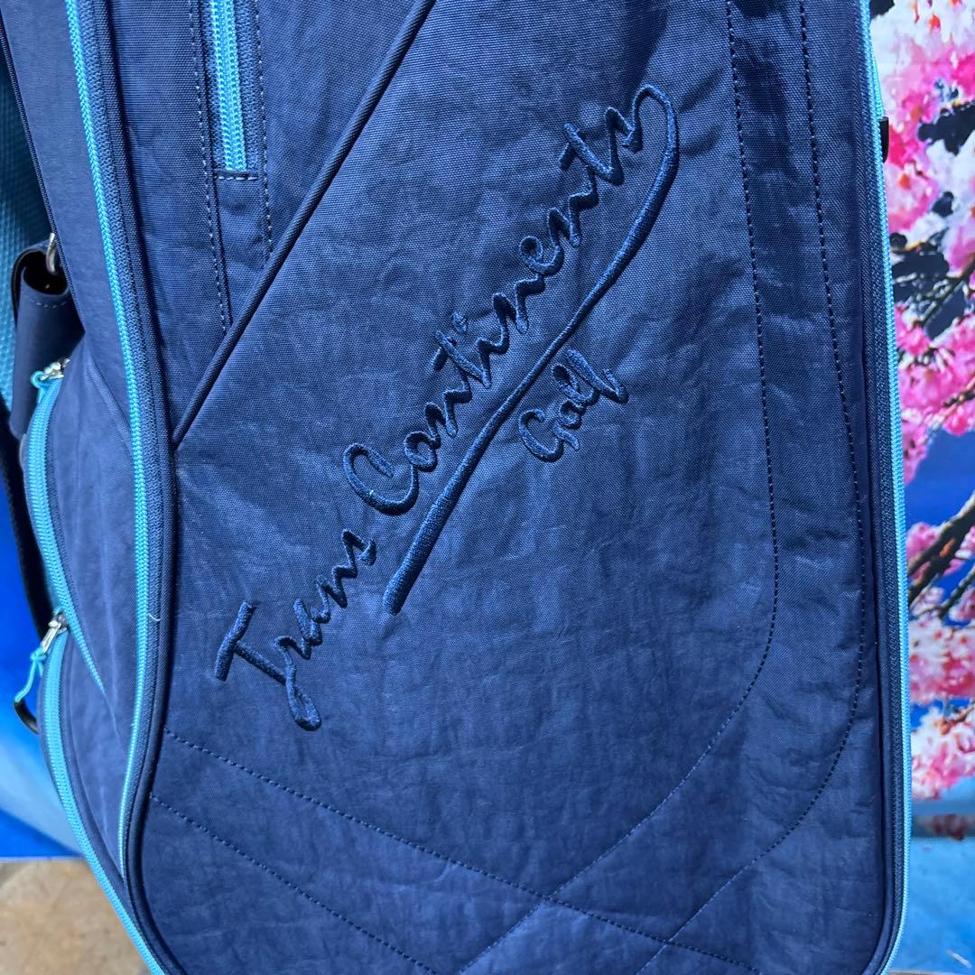 寶BX-1217 【美品】トランスコンチネンツ キャディバッグ ネイビー