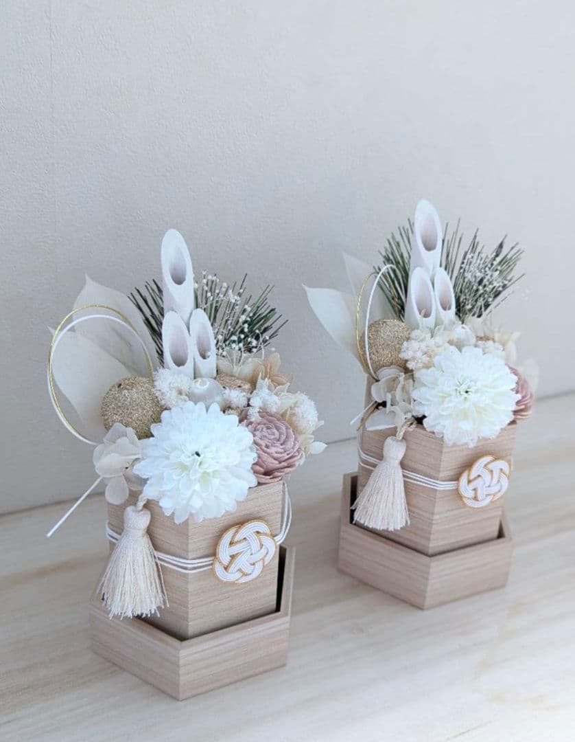 ⌘ お正月飾り⌘ 門松アレンジ 【受注制作】1対2個セット