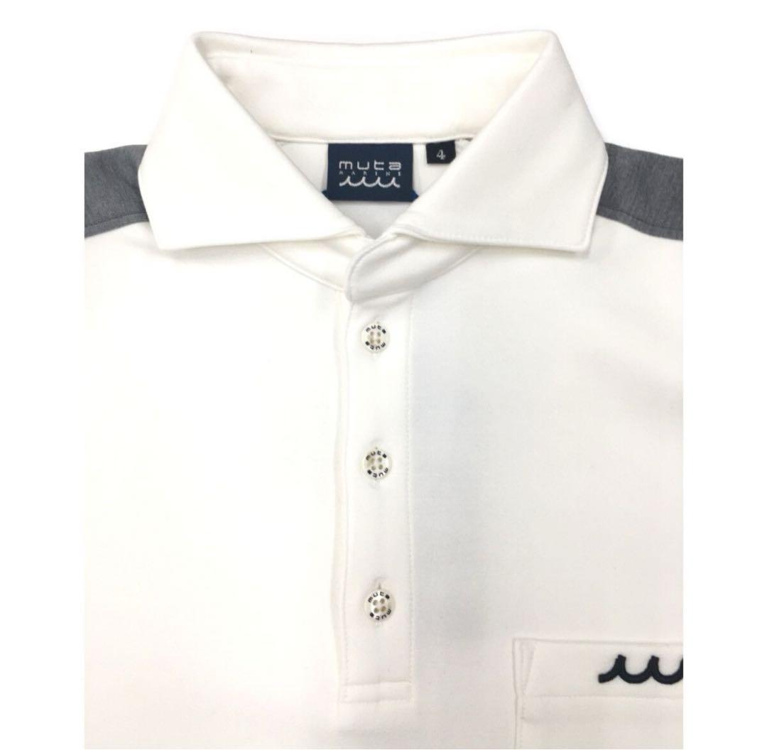 美品　muta MARINE GOLF長袖　ゴルフウェア ポロシャツ メンズ