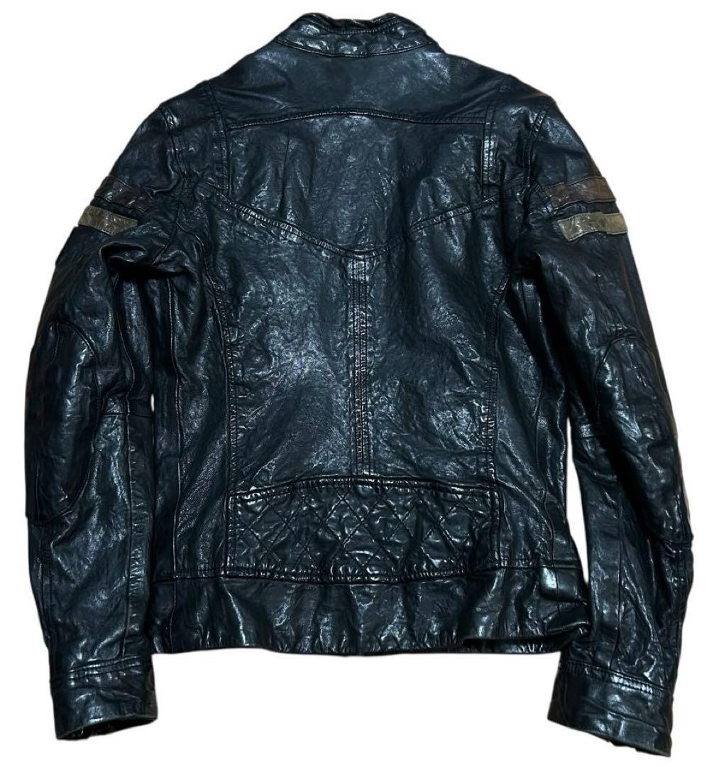 Y2K 00s DIESEL Archive ギミック レザージャケット