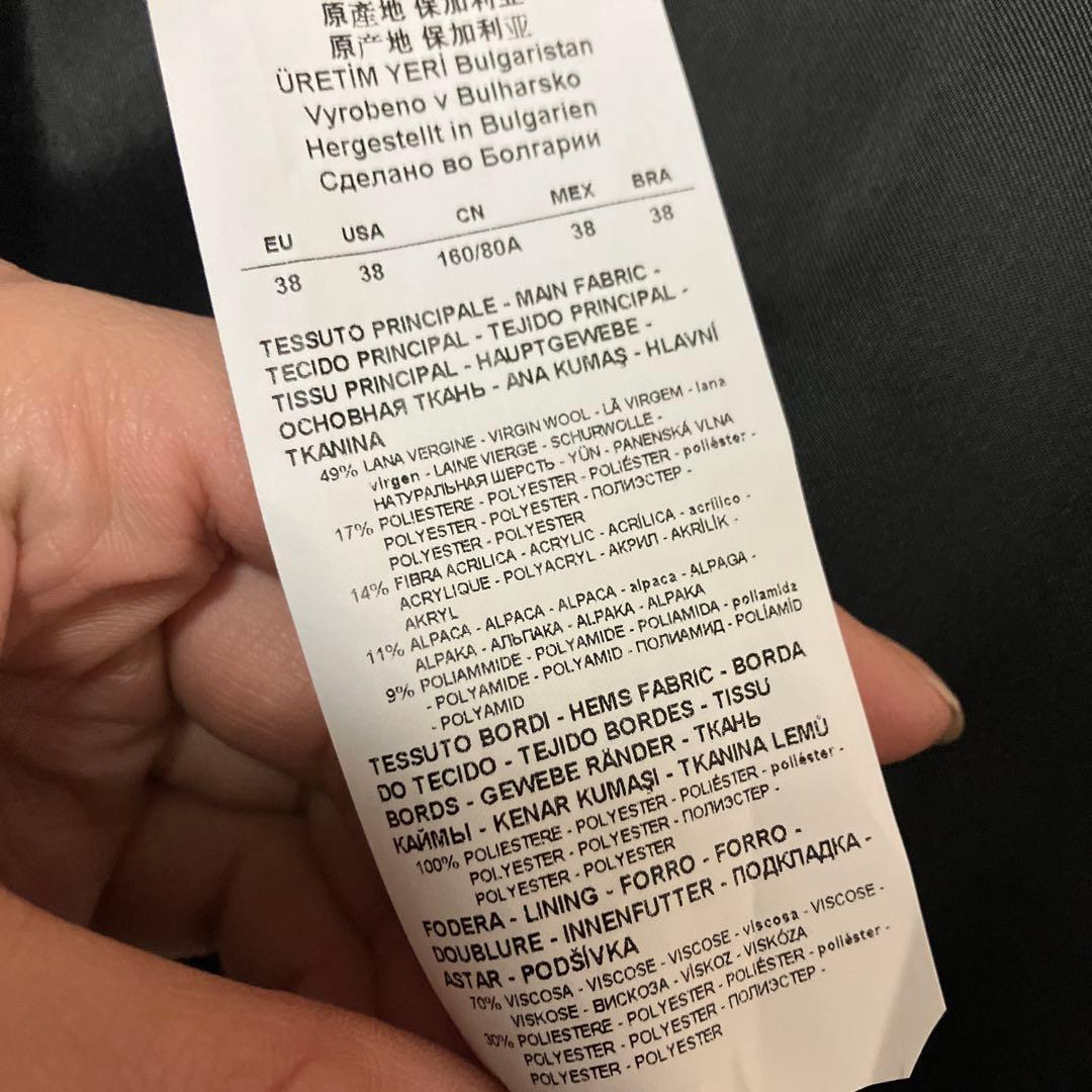 新品未使用品　タグ付き　アルマーニ　バルーンケープブルゾン　ポンチョ