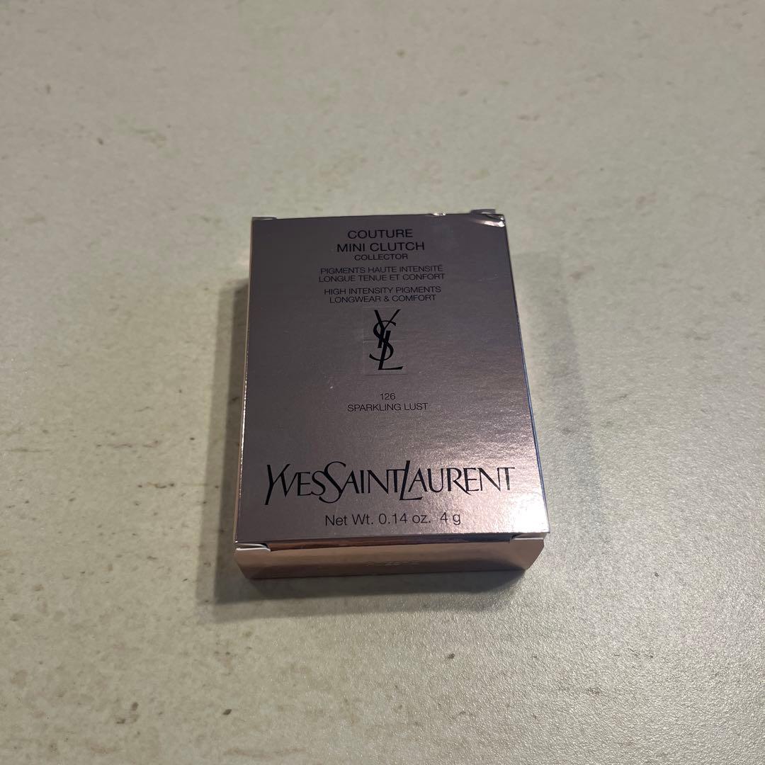 イブサンローラン　クチュールミニクラッチ　126-スパークリング ラスト