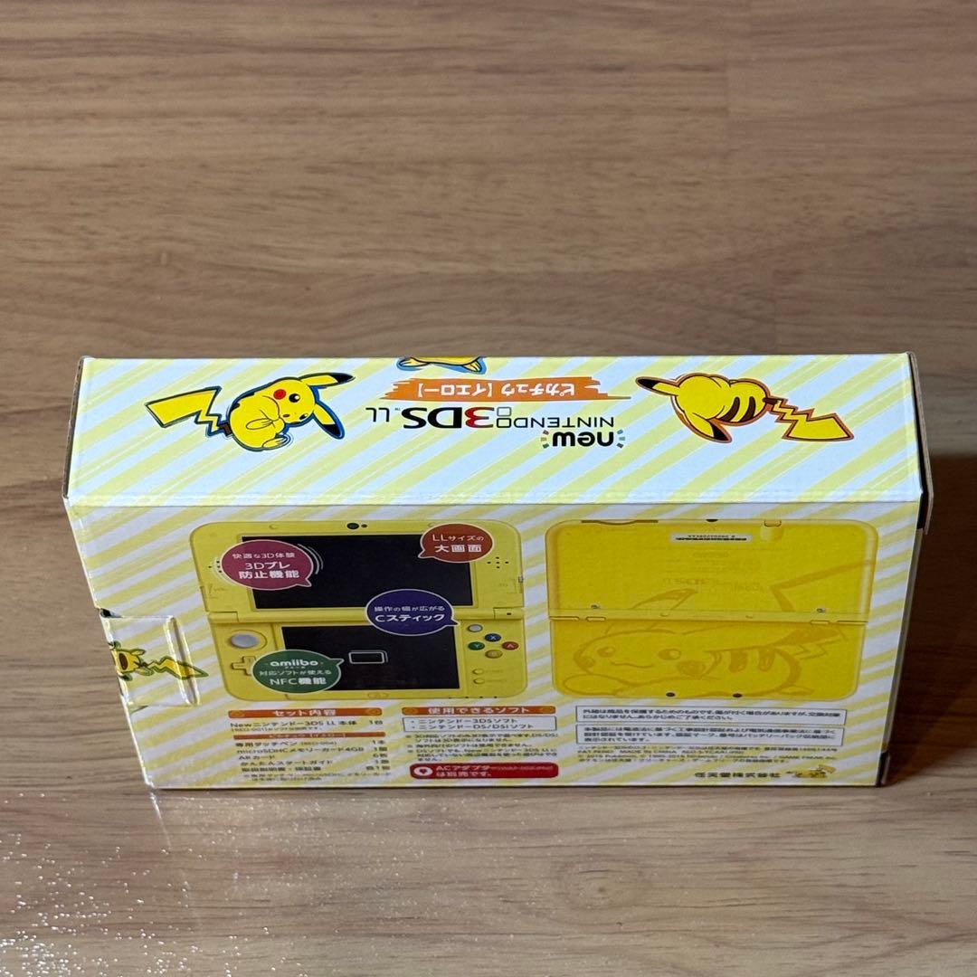 6-204 Newニンテンドー3DS LL ピカチュウ【イエロー】箱付き 美品