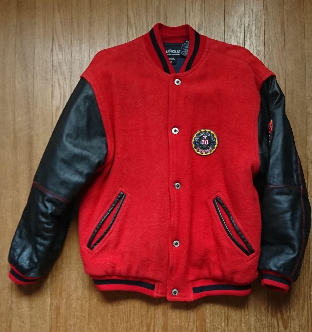 Pelle Pelle バスケットボールジャケット レッド/ブラック 28