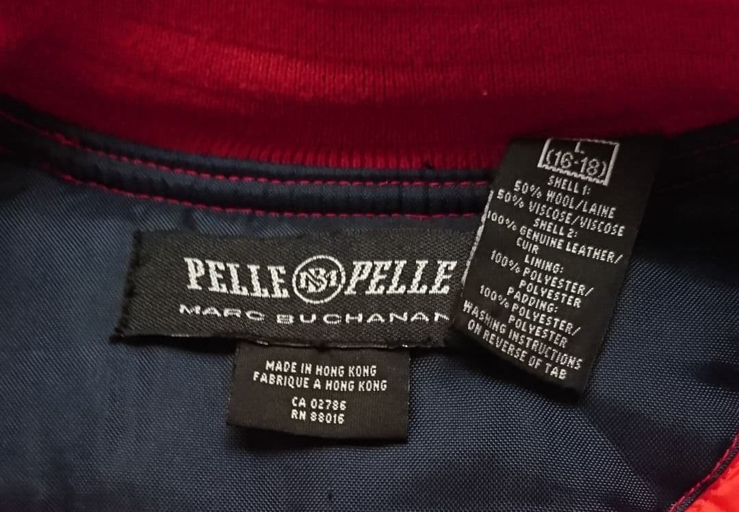 Pelle Pelle バスケットボールジャケット レッド/ブラック 28