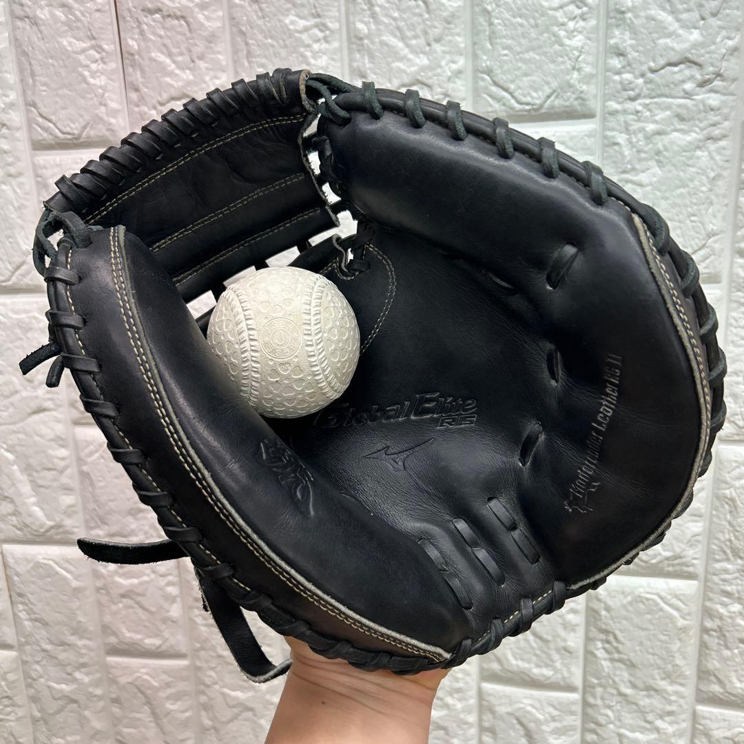 【美品】野球 グローブ 軟式 少年野球 ミズノ キャッチャーミット