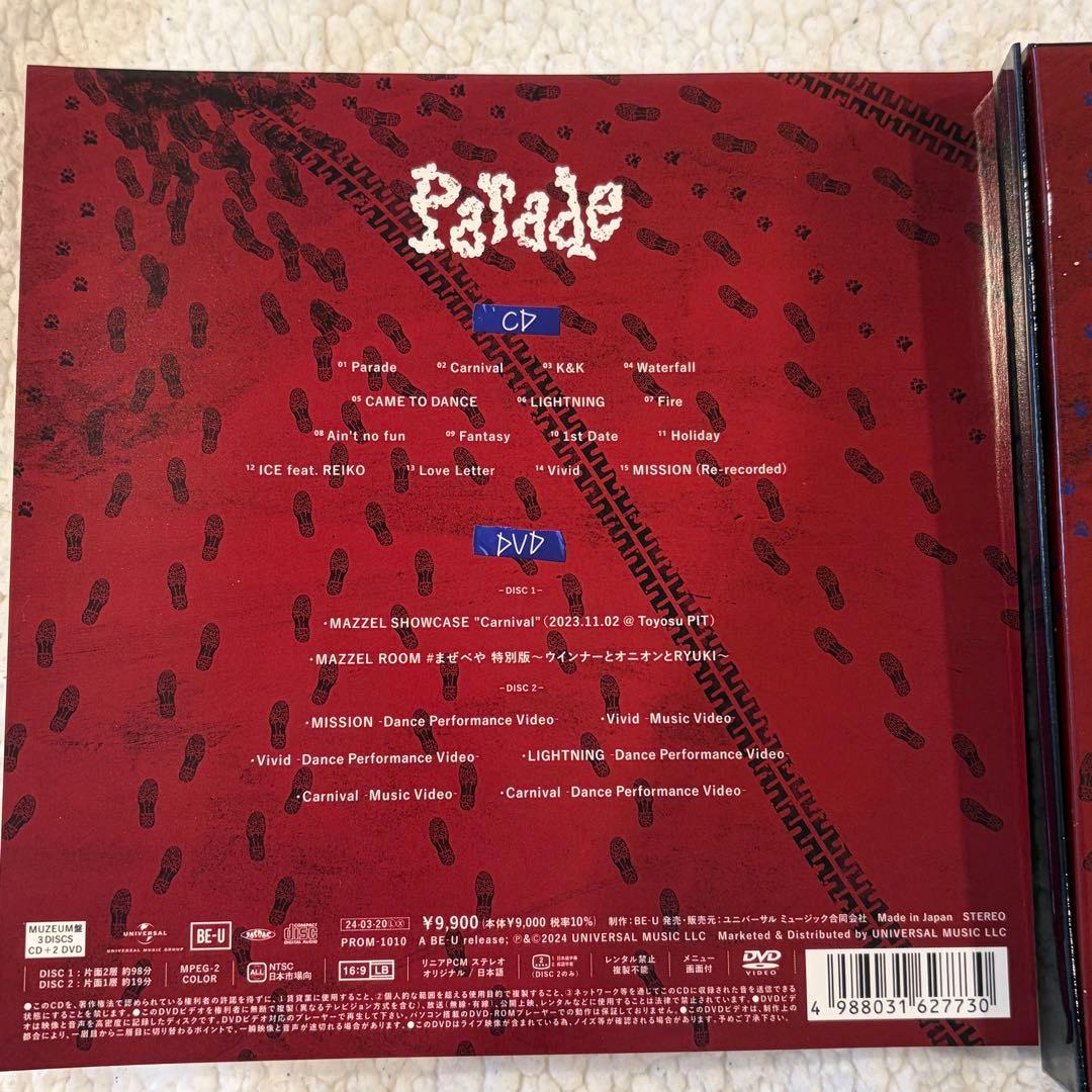 MAZZELL Parade MUZEUM盤　NAOYAフォトカード付き