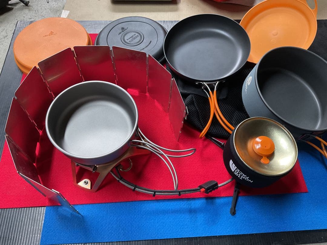 mont-bell 廃盤希少品JETBOILヘリオス動作良好美品FLパン他セット