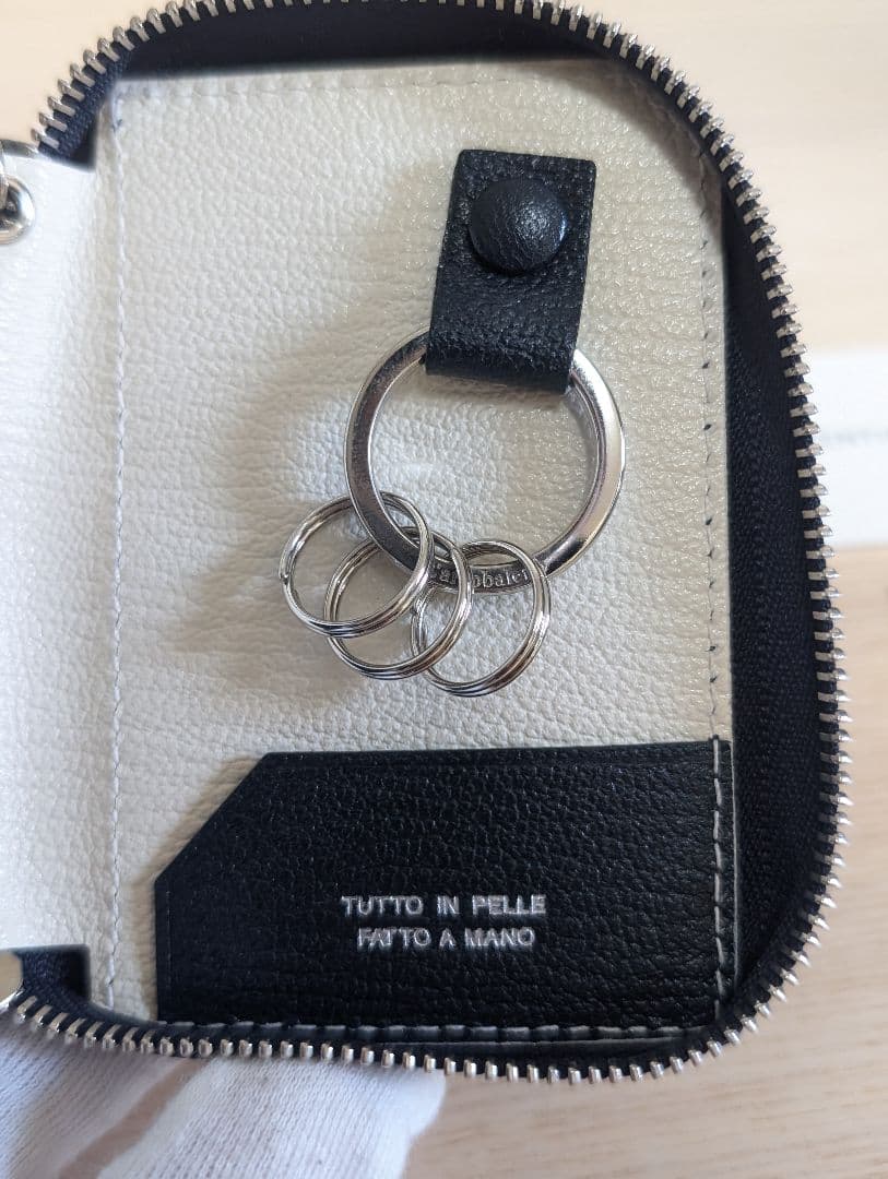 新品　L'arcobaleno　ラルコバレーノ　スマートWキーケース　ネイビー