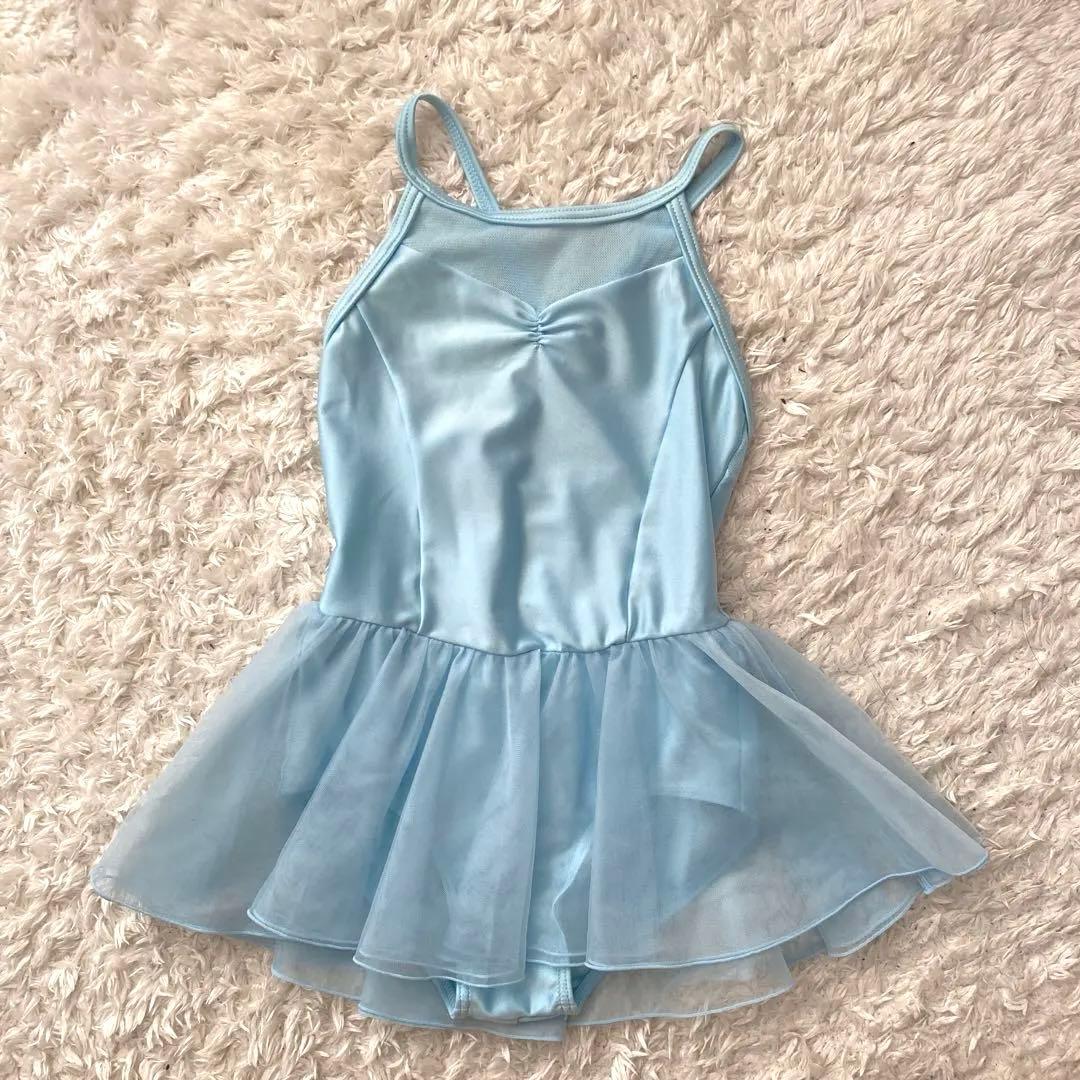美品　chacott 110cm ライトブルー　レオタード　水色　ブルー　バレエ