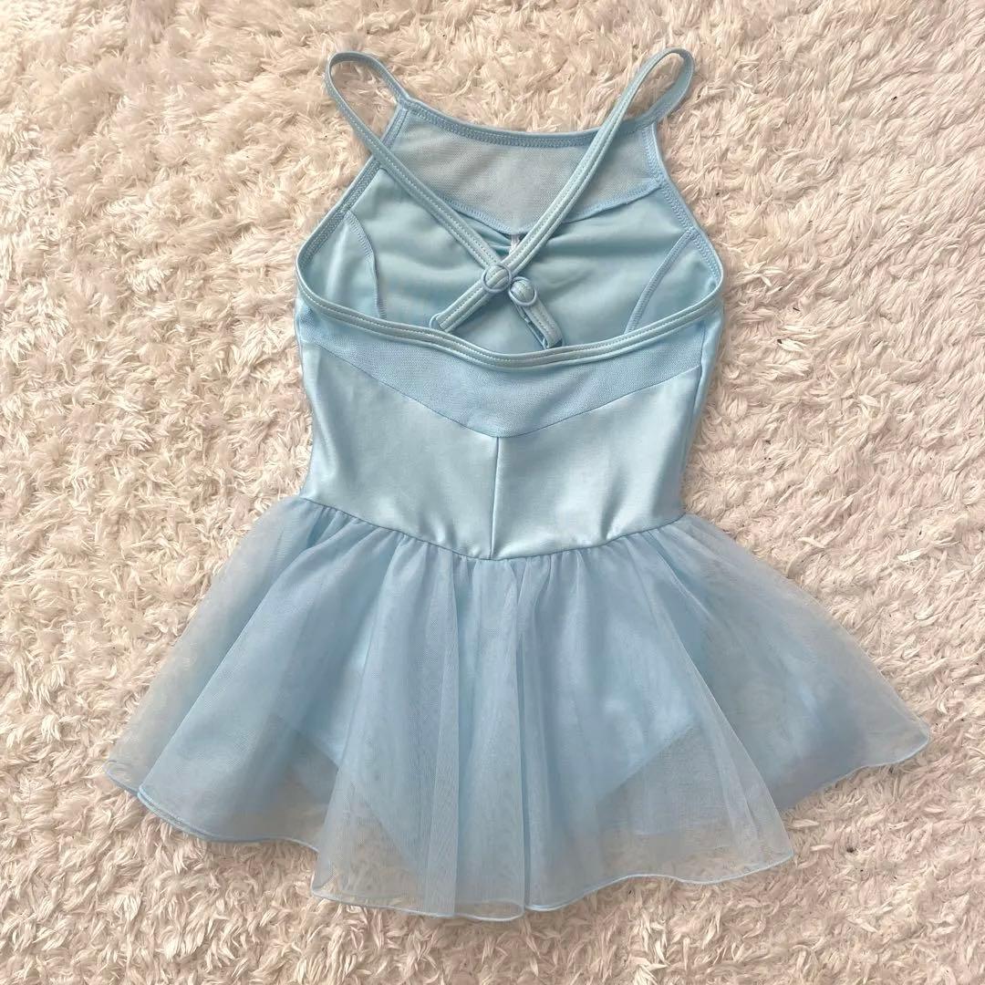 美品　chacott 110cm ライトブルー　レオタード　水色　ブルー　バレエ
