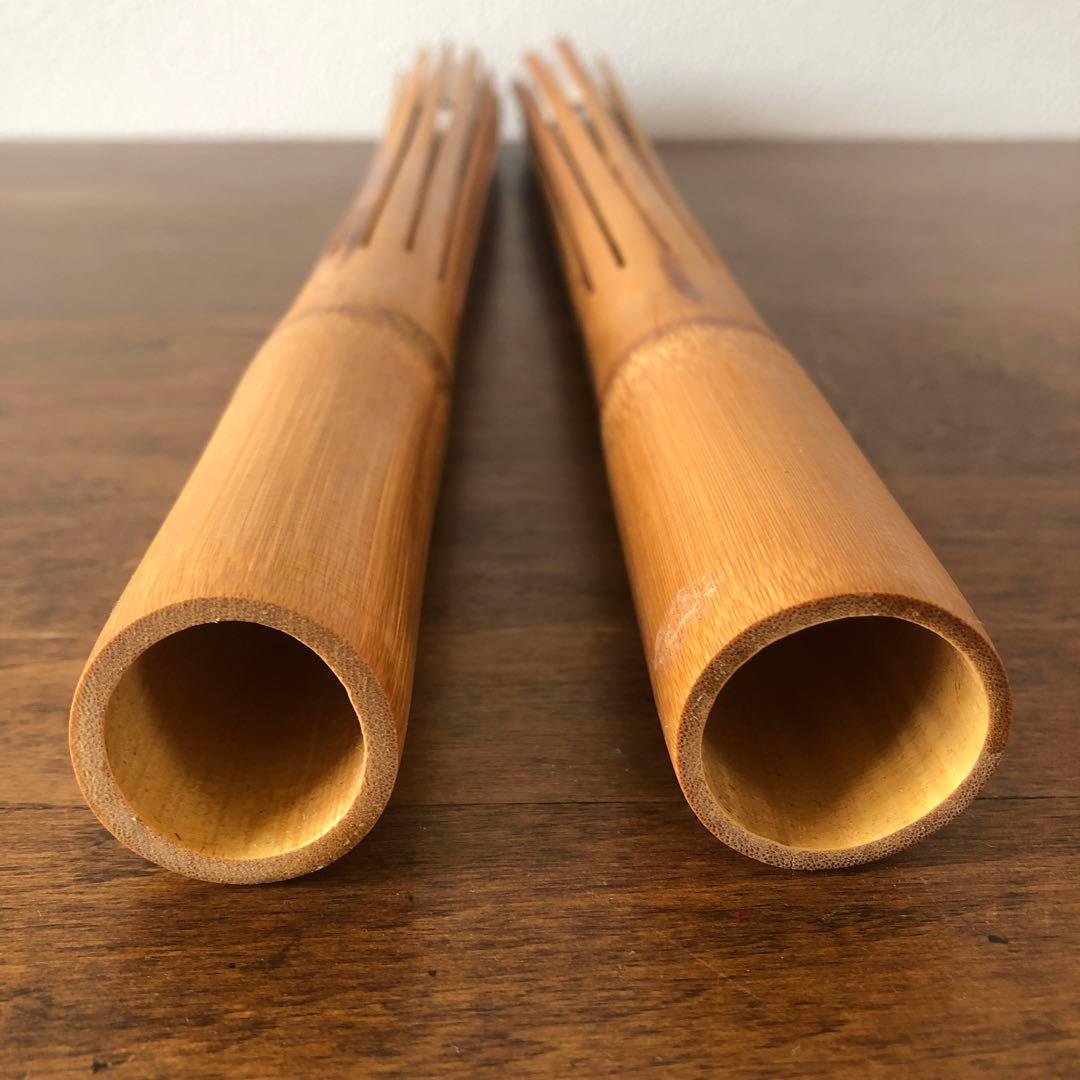 ハワイ購入　フラ用楽器　 プイリ　長さ50cm ￼ 未使用