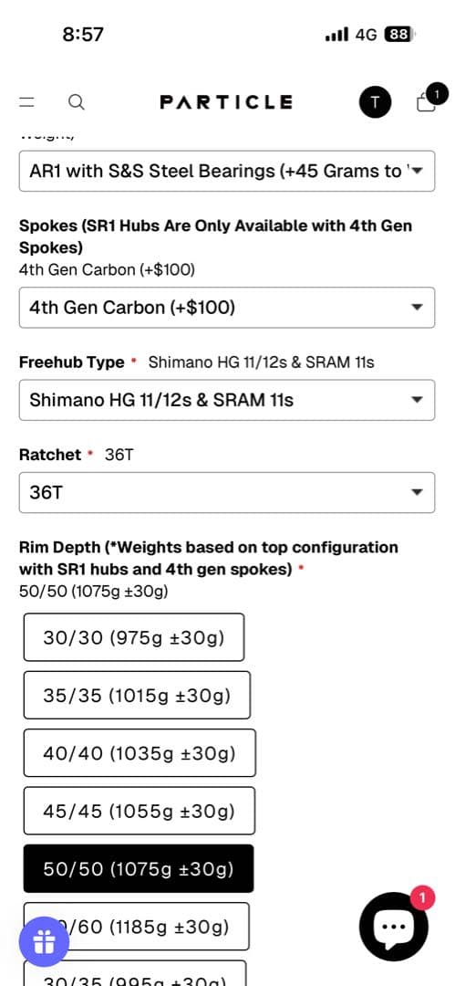 超話題！即渡し可　PARTICLE GCX50 ULTRA LIGHT