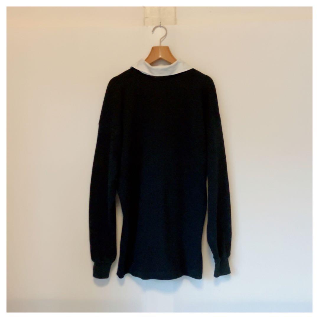 ☆ 90s CANTERBURY カンタベリー オールブラックス ラガーシャツ