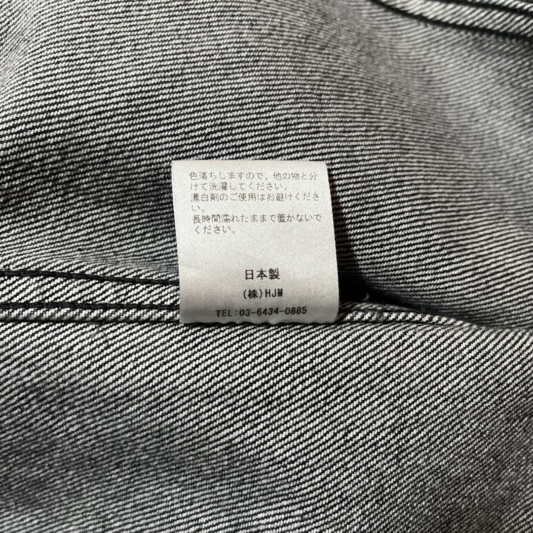 Jeanik（ジーニック）3rdタイプ ウォッシュドブラック デニムジャケット