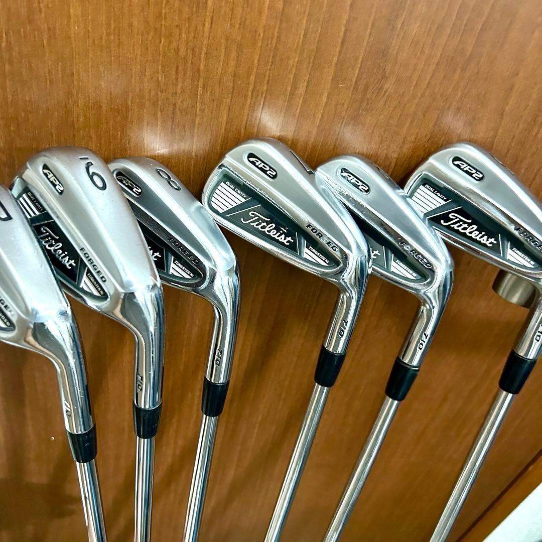 美品■Titleist AP2 フォージドアイアンセット　クラブケース付き　Ｓ
