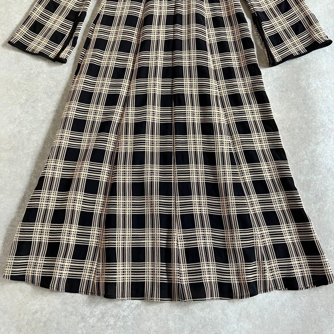 美品 CLANE CHAIN CHECK ONEPIECE ワンピース 2023