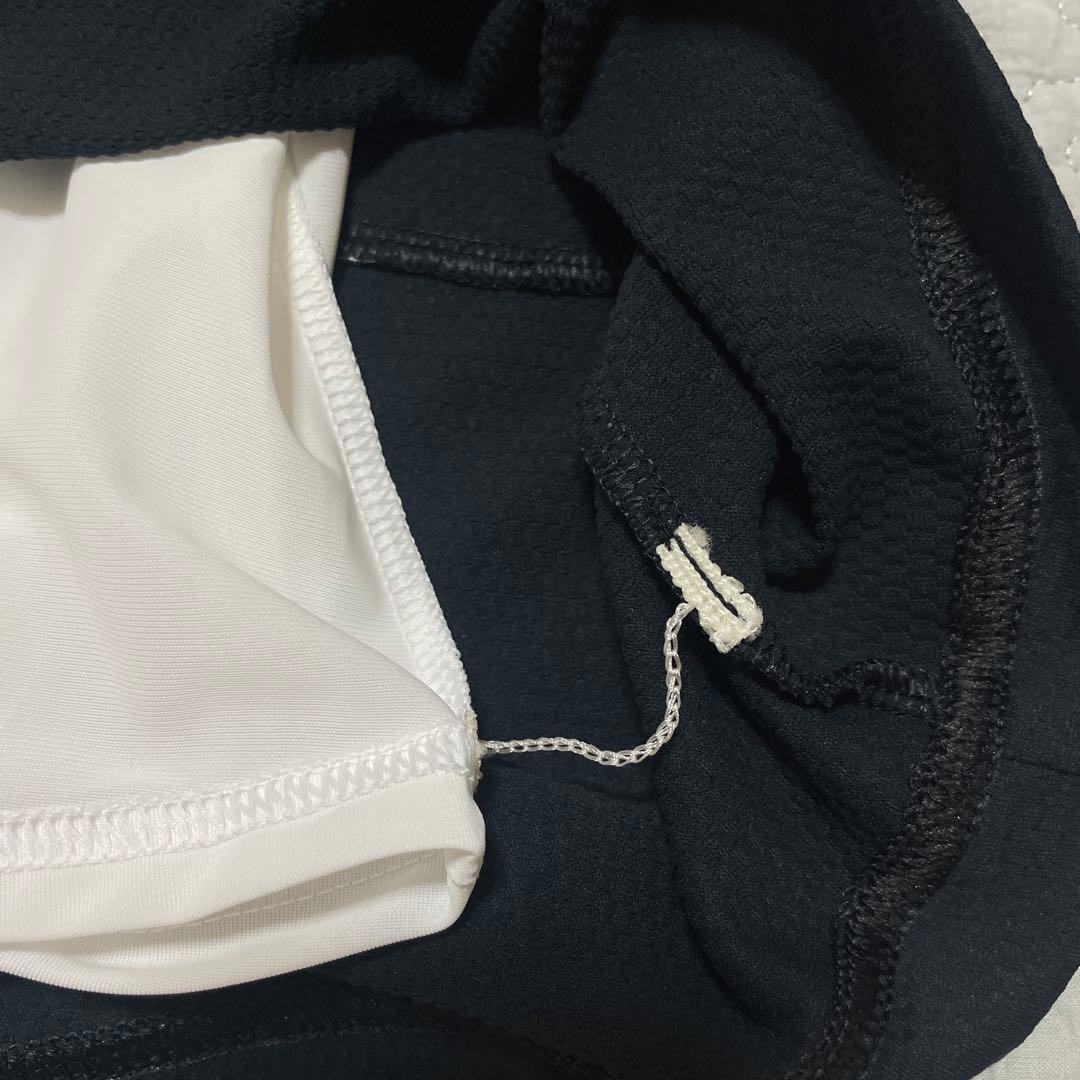 NEW BALANCE GOLF 半袖モックネックワンピース ブラックホワイト0