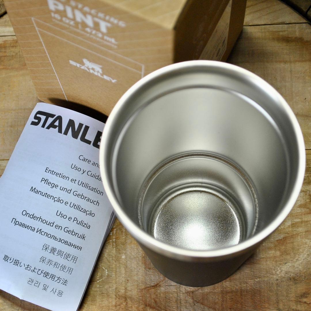 STANLEYスタッキング真空パイント0.47L【2色セット】フロスト＆ブラック