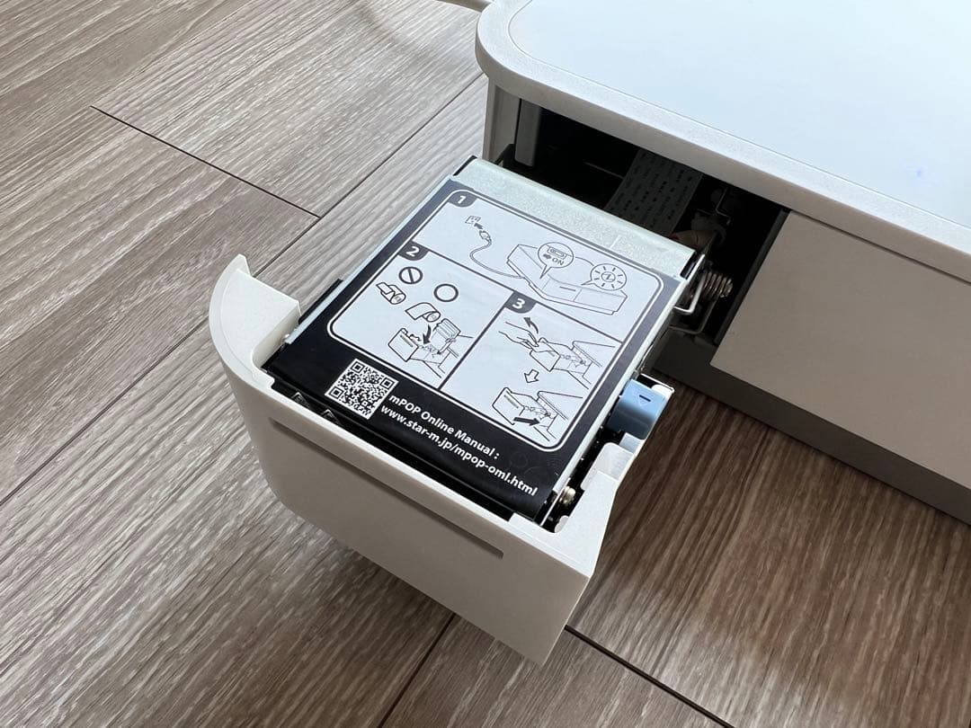 【値下げ】スター精密 mPOP レシートプリンター内蔵キャッシュドロアPOP10
