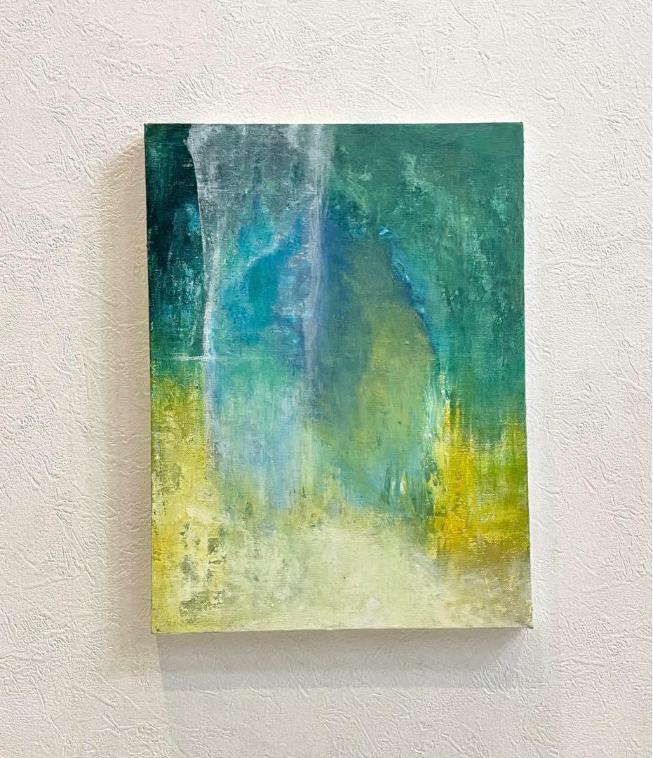 217 抽象画 アクリル画 原画 キャンバスボード F6 未知への出入り口