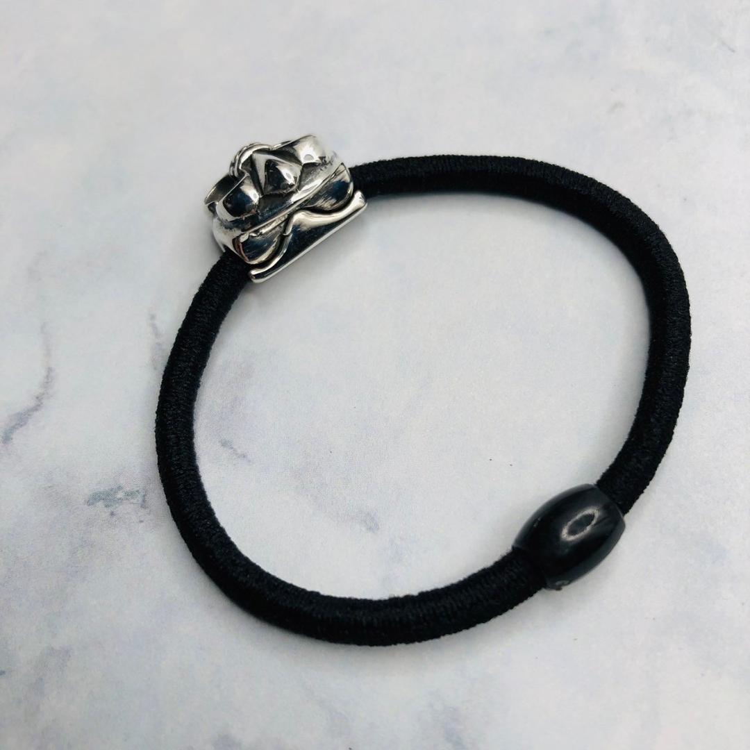 シルバー925 ヘアゴム　BSフレア　人気　新品　3-35