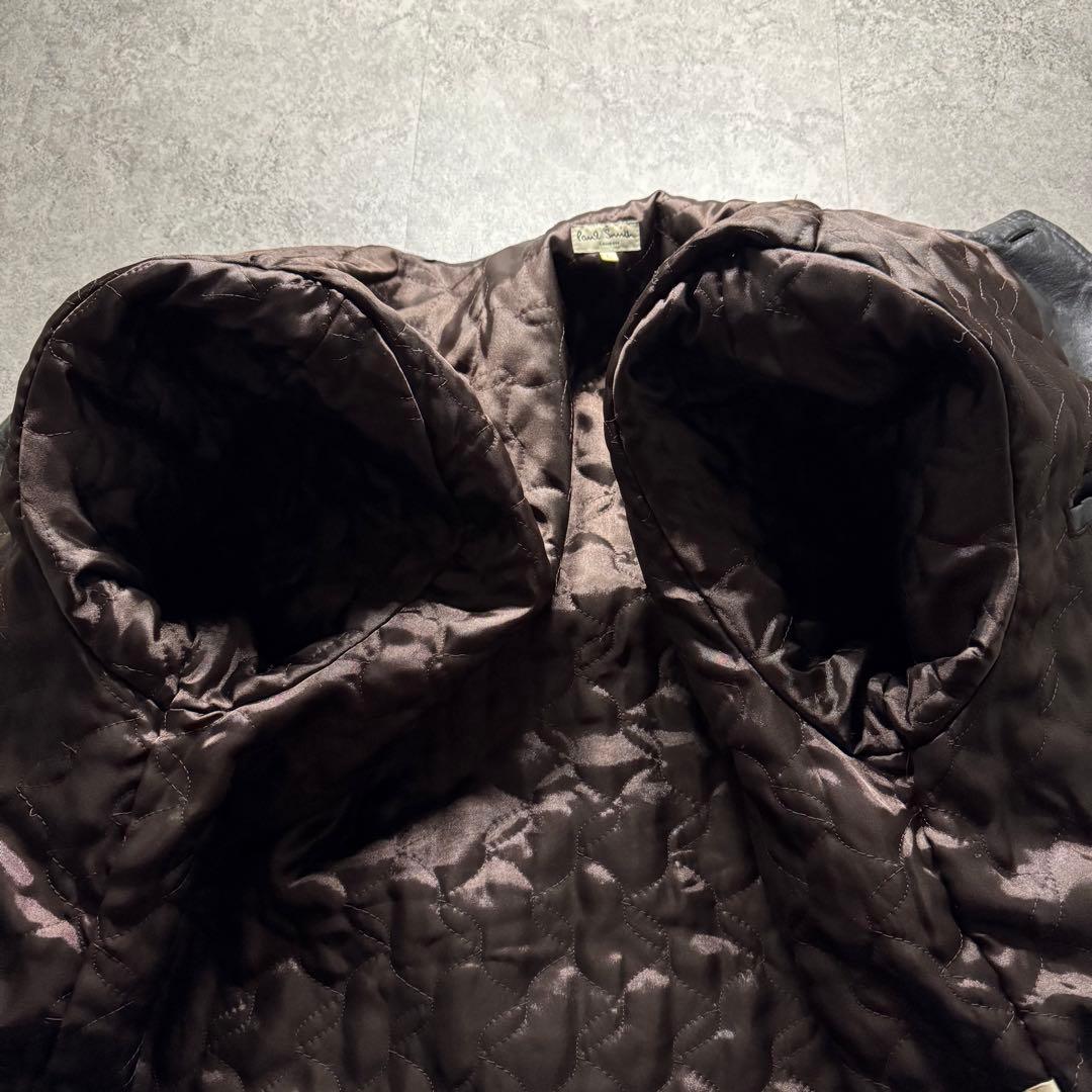 Paul Smith　L レザーカーコート　羊革　レザージャケット　野村訓市