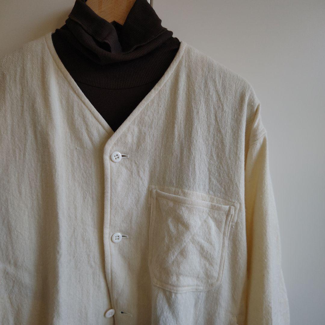 ゴーシュ ウールリネン Vネックカーディガン ジャケット