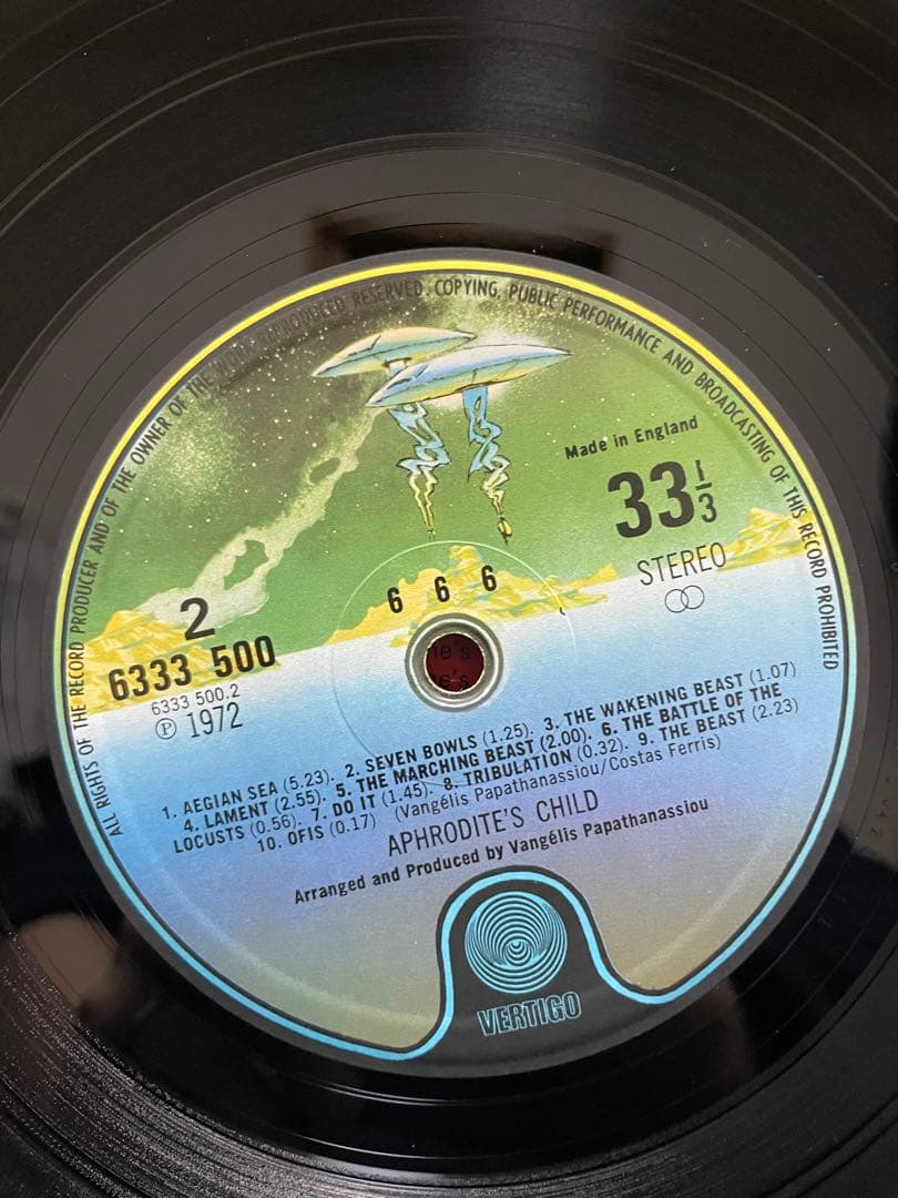 Aphrodite's Child 666 レコード