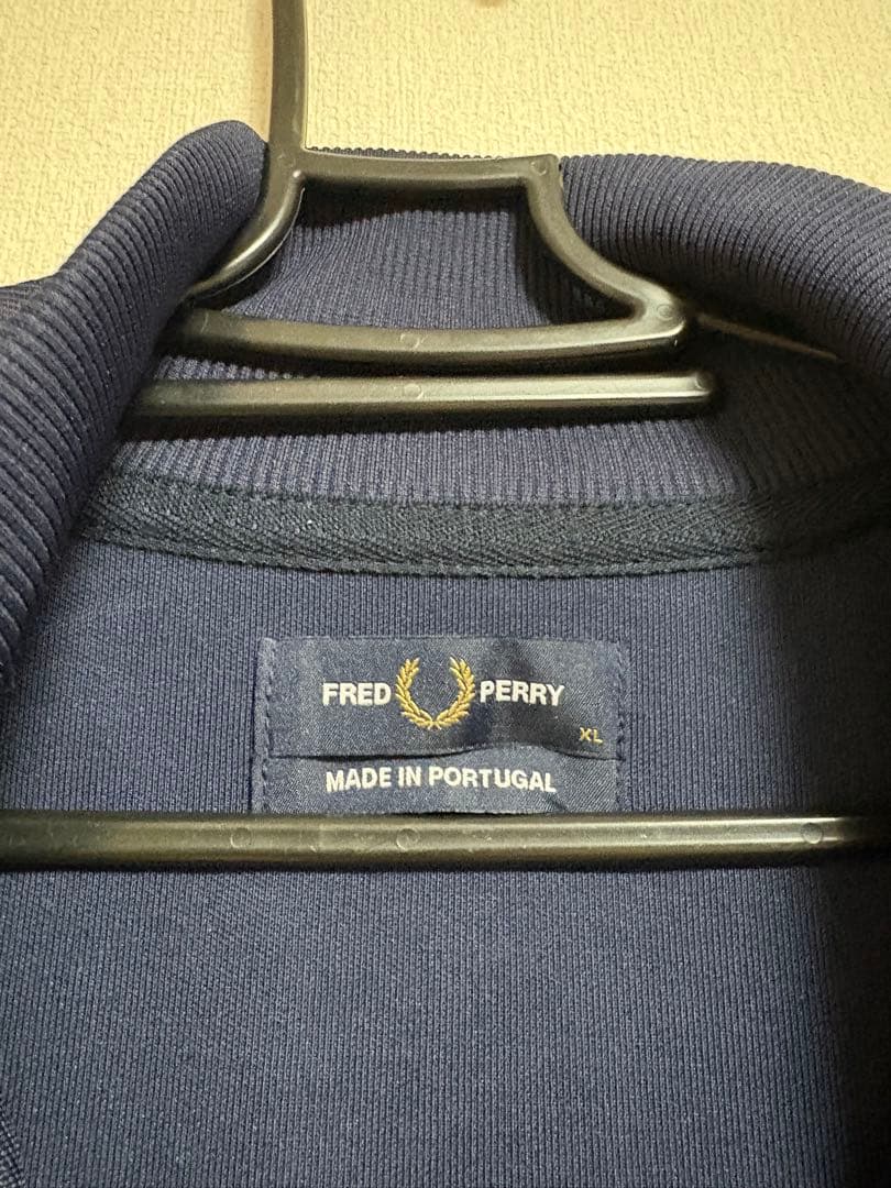 FRED PERRY ネイビー ジップアップジャケット XL