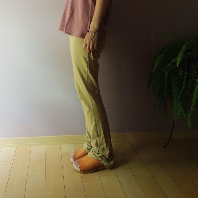 asana ヘンプコットン ヨガパンツ●草木染めロータス