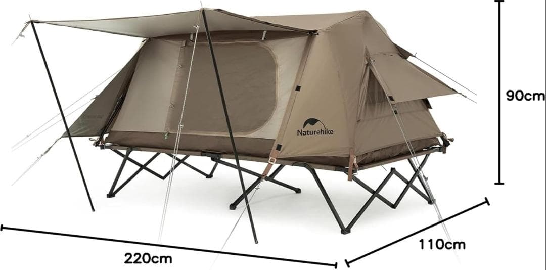 ワンタッチコットテント 1人用 Naturehike（テントのみ／未使用）