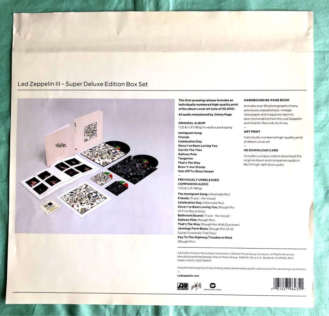 【EUプレス2LP/2CD】レッド・ツェッペリン IIIスーパ・デラックス・ED