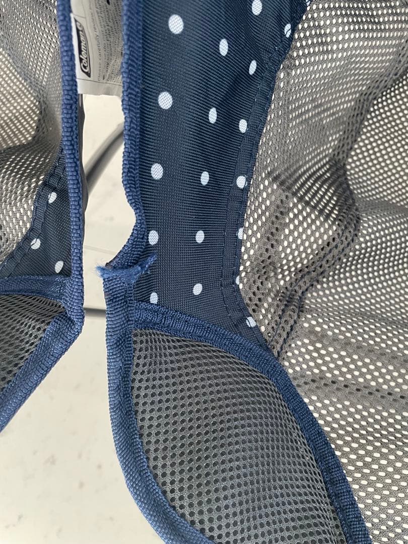 コールマン ヒーリングチェア ネイビードット 折りたたみチェア ２脚セット