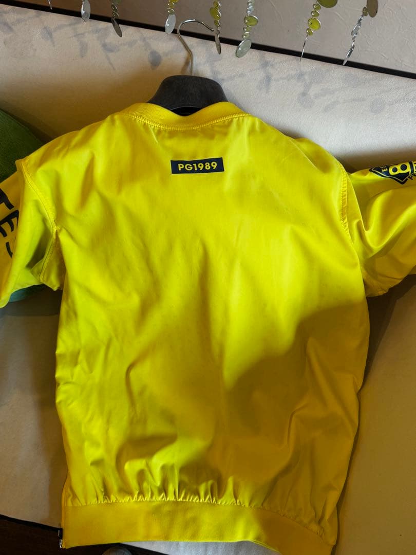 パーリーゲイツ ツインスニード 保温/防寒 メンズ ブルゾン 黄 紺　サイズ5