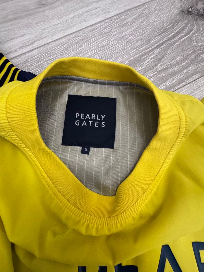 パーリーゲイツ ツインスニード 保温/防寒 メンズ ブルゾン 黄 紺　サイズ5