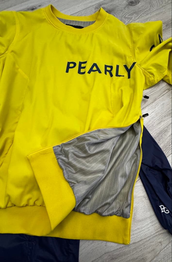 パーリーゲイツ ツインスニード 保温/防寒 メンズ ブルゾン 黄 紺　サイズ5