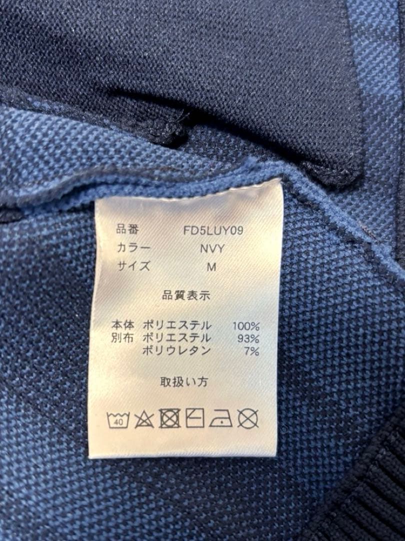 新品 フィドラ FIDRA ニットパーカー フルジップ フード付き ネイビー M