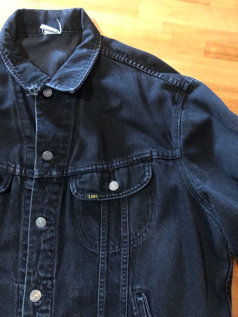80s 90s 希少 LEE 220J 後染めブラック XL