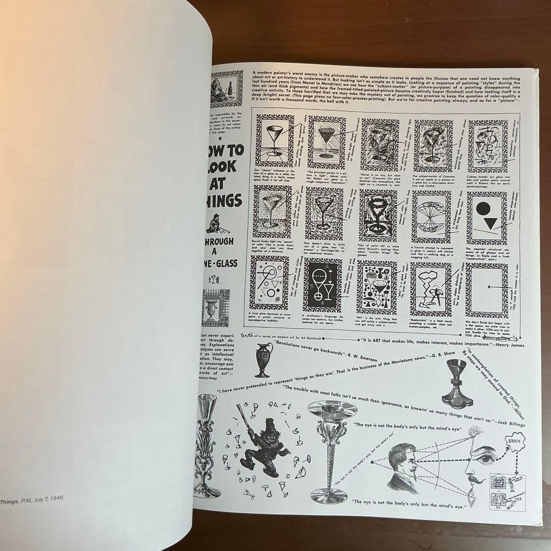 洋書 HOW TO LOOK Ad Reinhardt Art Comics
