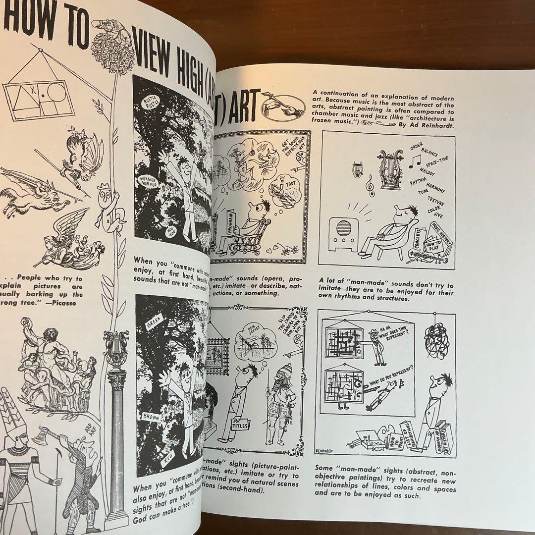 洋書 HOW TO LOOK Ad Reinhardt Art Comics