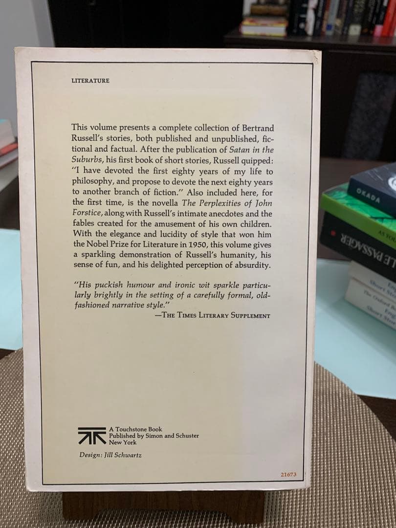 洋書 Collected Stories of Bertrand Russell