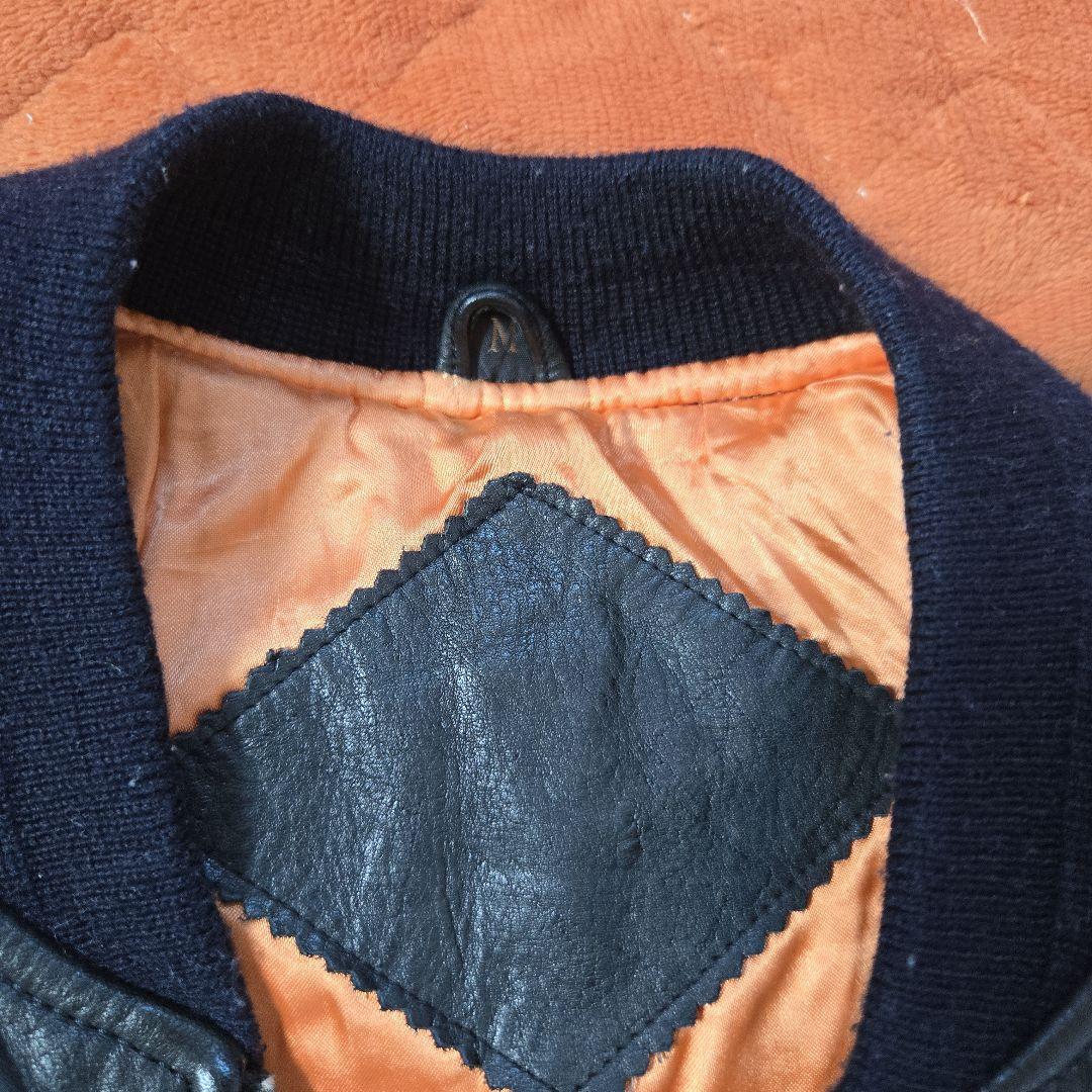 MA-1“type“牛革”leather “短丈“bomber jacket M