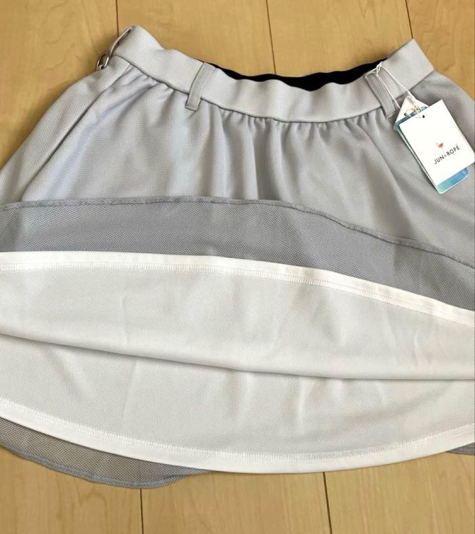 JUN&ROPE メッシュ フレアスカート 新品タグ付き　吸水速乾　UV