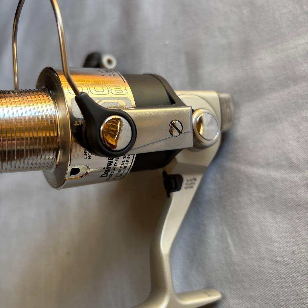 中古！Daiwa オールドスピニングリール　トーナメントEX800 収納袋付