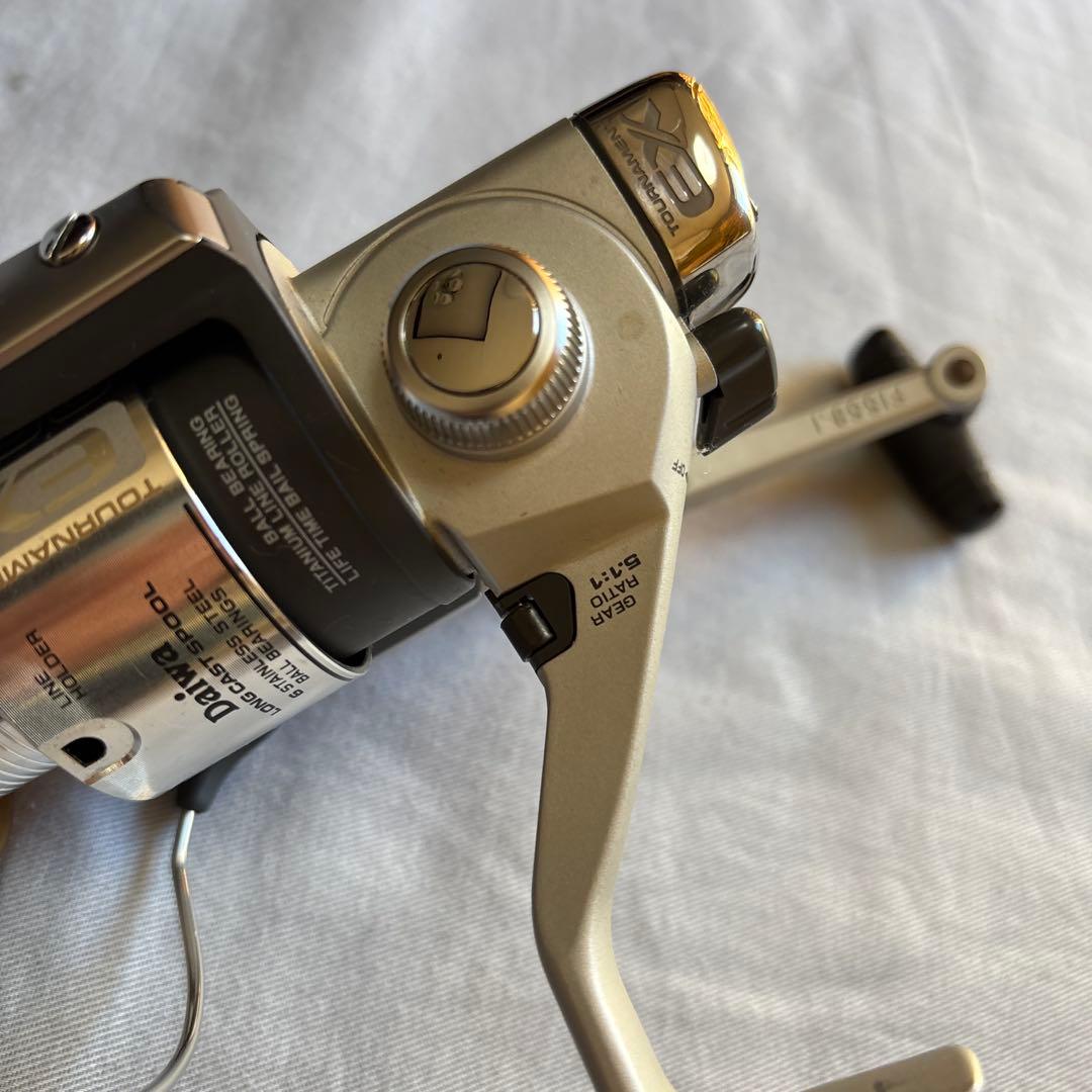 中古！Daiwa オールドスピニングリール　トーナメントEX800 収納袋付