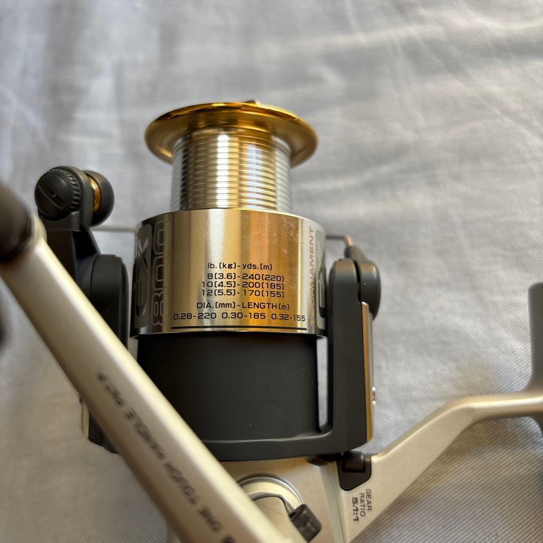 中古！Daiwa オールドスピニングリール　トーナメントEX800 収納袋付