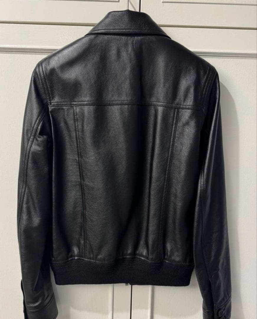 【最終値下げ】SAINT LAURENT ラムレザージップアップブルゾン 42